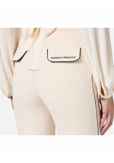 pantalone con banda ELISABETTA FRANCHI | Pantaloni | PA08451E2E84